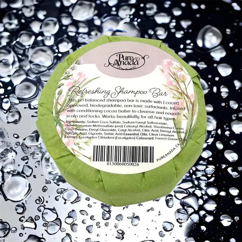 Refreshing (Lemon & Eucalyptus) Natural Shampoo Bar - Pure Anada 1