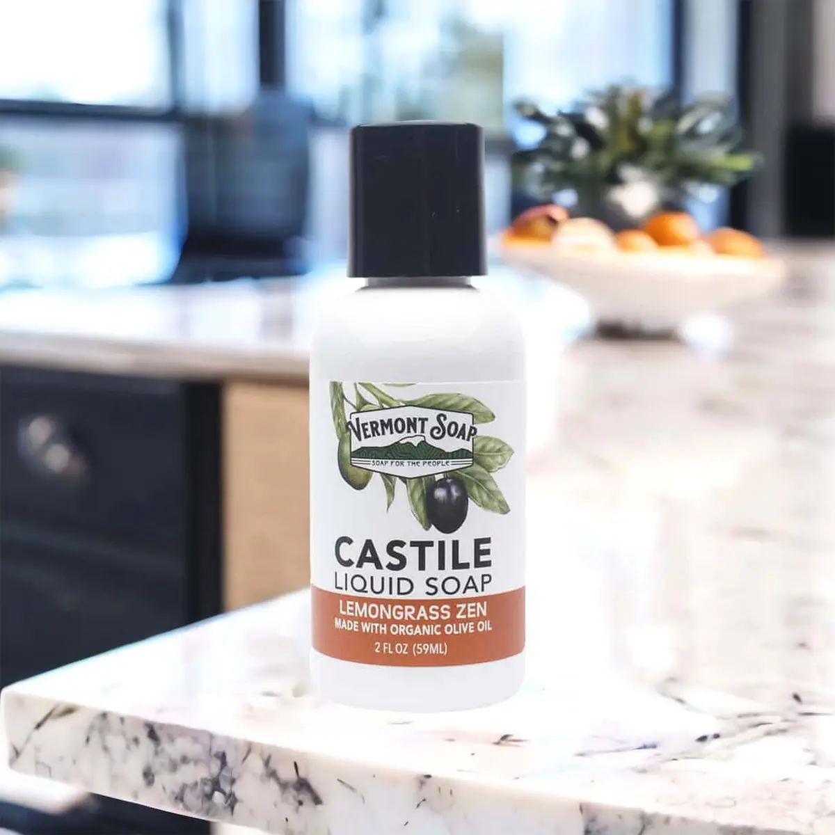 Lemongrass Zen Castile Liquid Soap - Vermont Soap 3