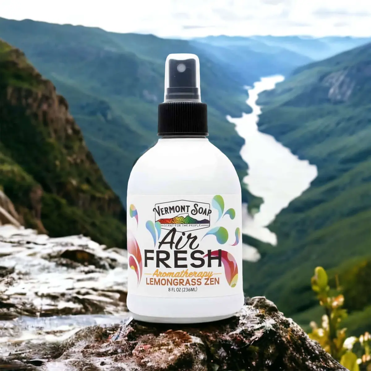 Lemongrass Zen Air Fresh Aromatherapy Spray Mister - Vermont Soap 2