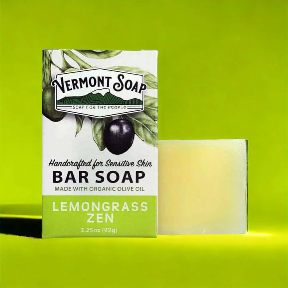 Lemongrass Zen Handmade Bar Soap - Vermont Soap 92G 1