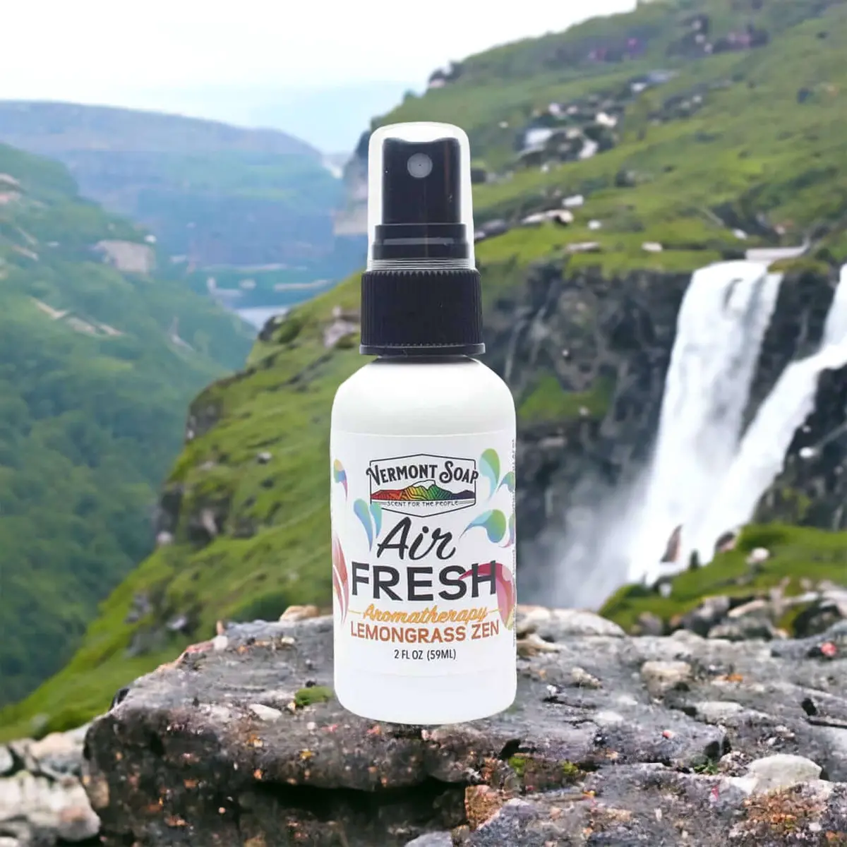 Lemongrass Zen Air Fresh Aromatherapy Spray Mister - Vermont Soap 1