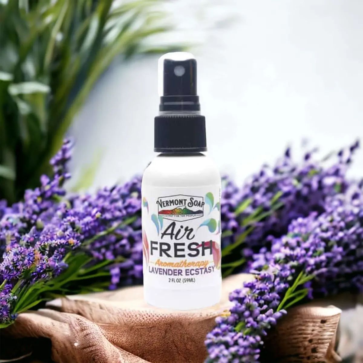 Lavender Ecstasy Air Fresh Aromatherapy Spray Mister - Vermont Soap 1