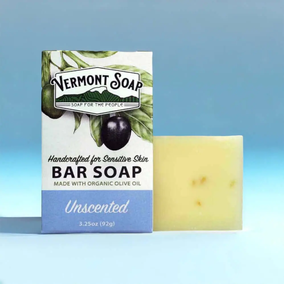 Unscented Handmade Bar Soap - Vermont Soap 92G 1