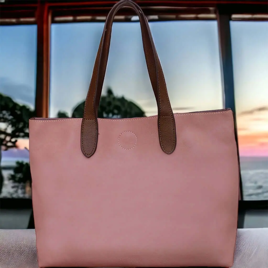 Mariah Medium Convertible Tote - Pink Lemonade 1