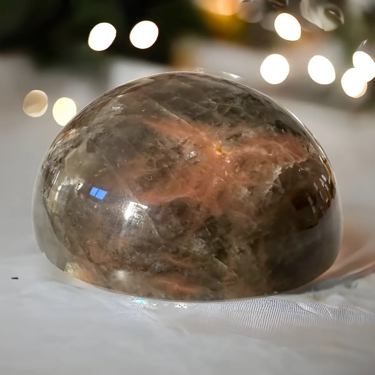 Black Moonstone Half Sphere 2
