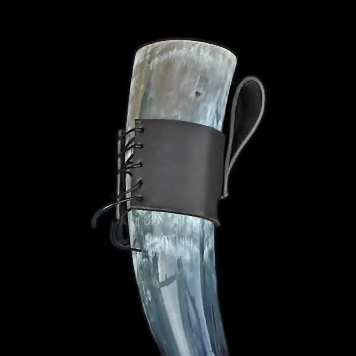 Viking Drinking Horn Leather Belt Hanger 6