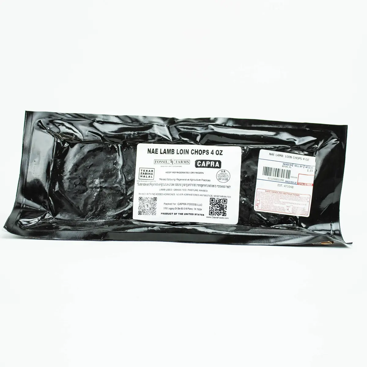 Grass-Fed Lamb Loin Chops | 1 Lb. 2
