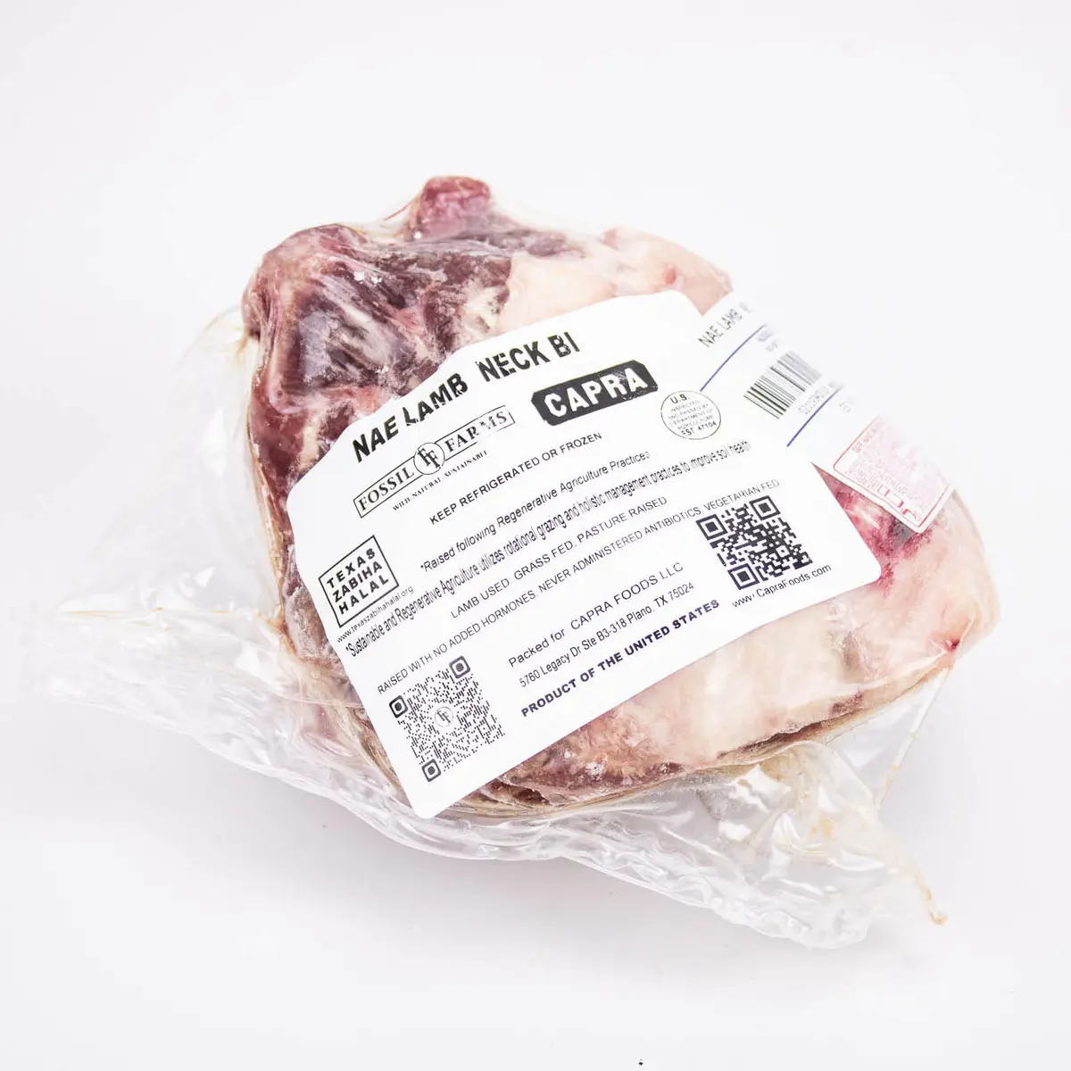 Grass-Fed Lamb Neck | 5 Lb Package (2 Ea @ 2.5 Lb Avg.) 2