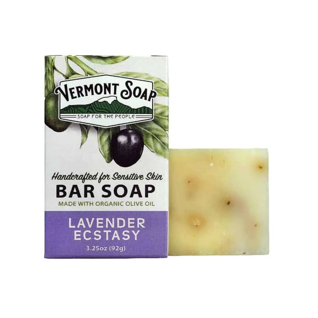 Lavender Ecstasy Handmade Bar Soap - Vermont Soap 92G 2