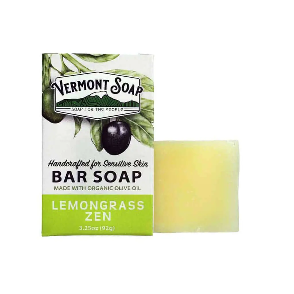 Lemongrass Zen Handmade Bar Soap - Vermont Soap 92G 2