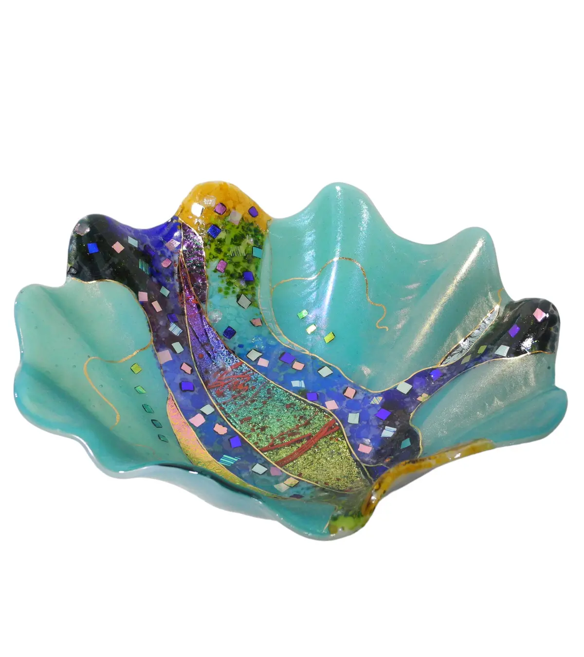 Large Shell Bowl - Turquoise 1