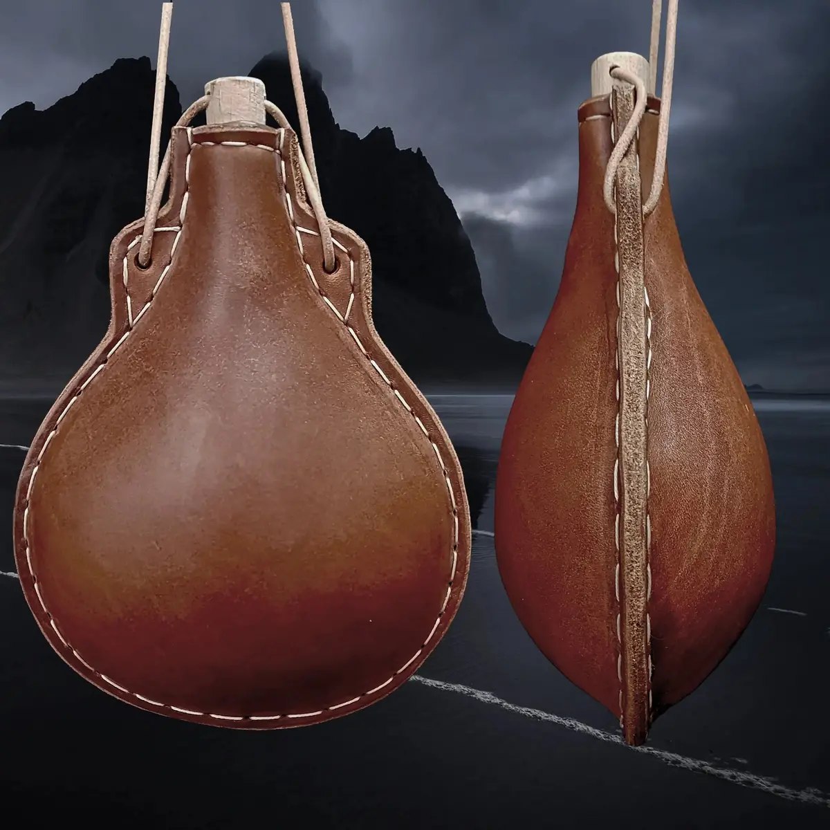 Premium Handmade Leather Water Bottle 1