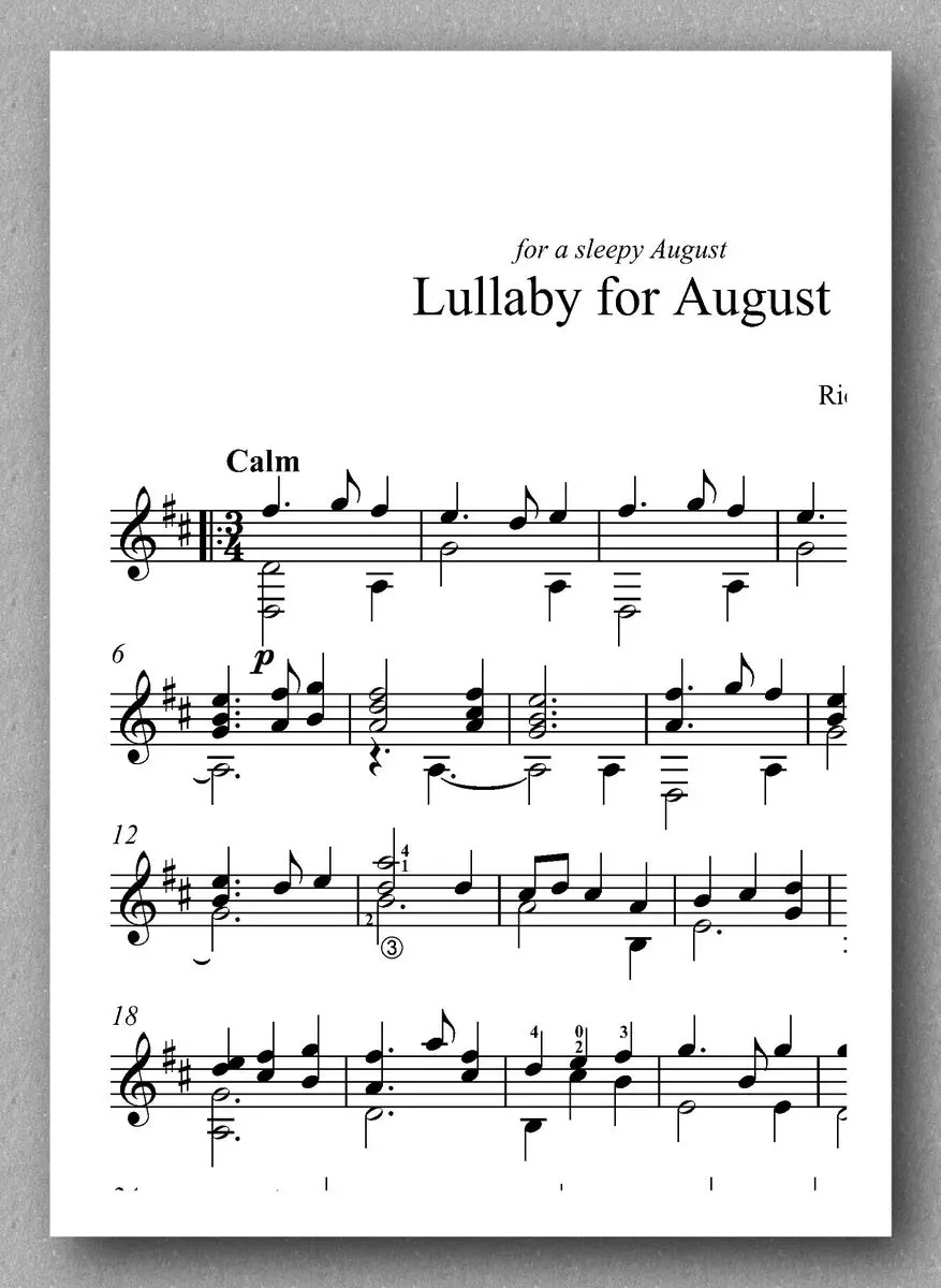 Vaughan - Lullaby For August 1