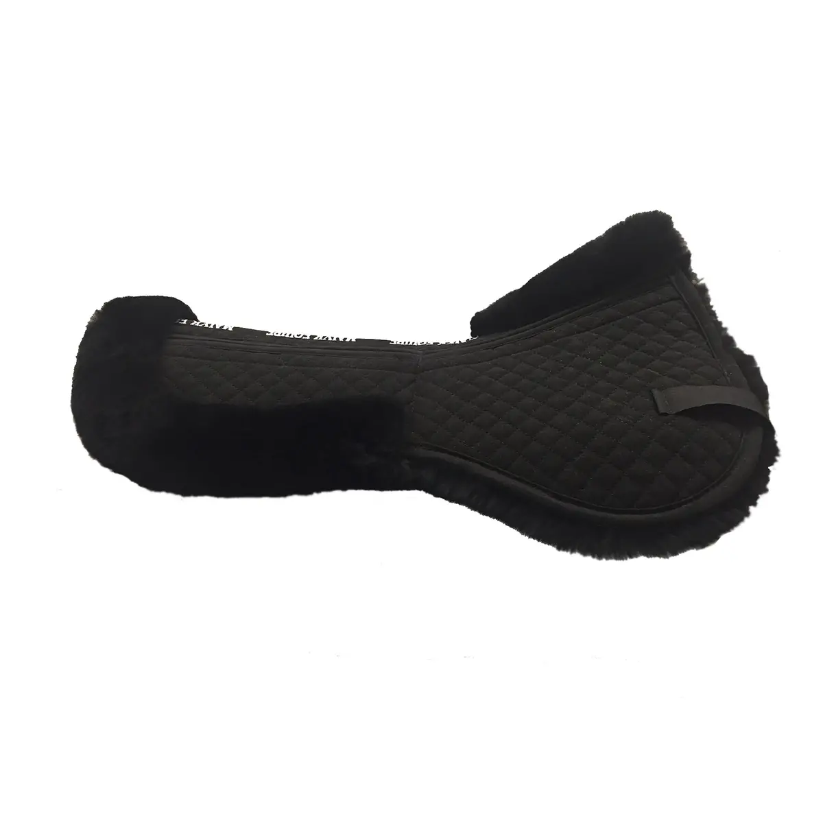 Majyk Equipe Half Pad Correction Fleece With Wither Relief/ Impact Shims Black/Black Fleece 1