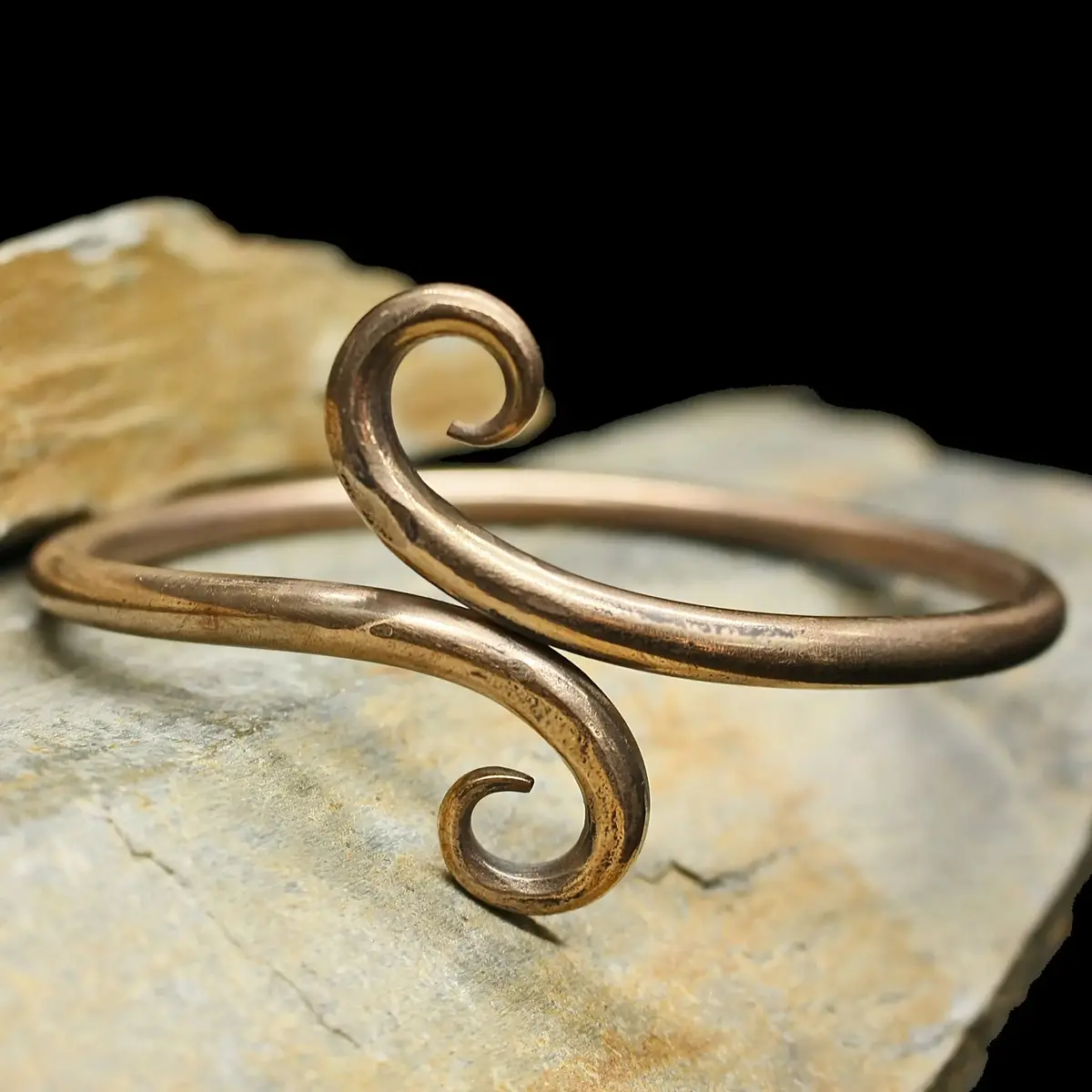 Hand Forged Bronze Viking Arm Ring / Arm Band 2