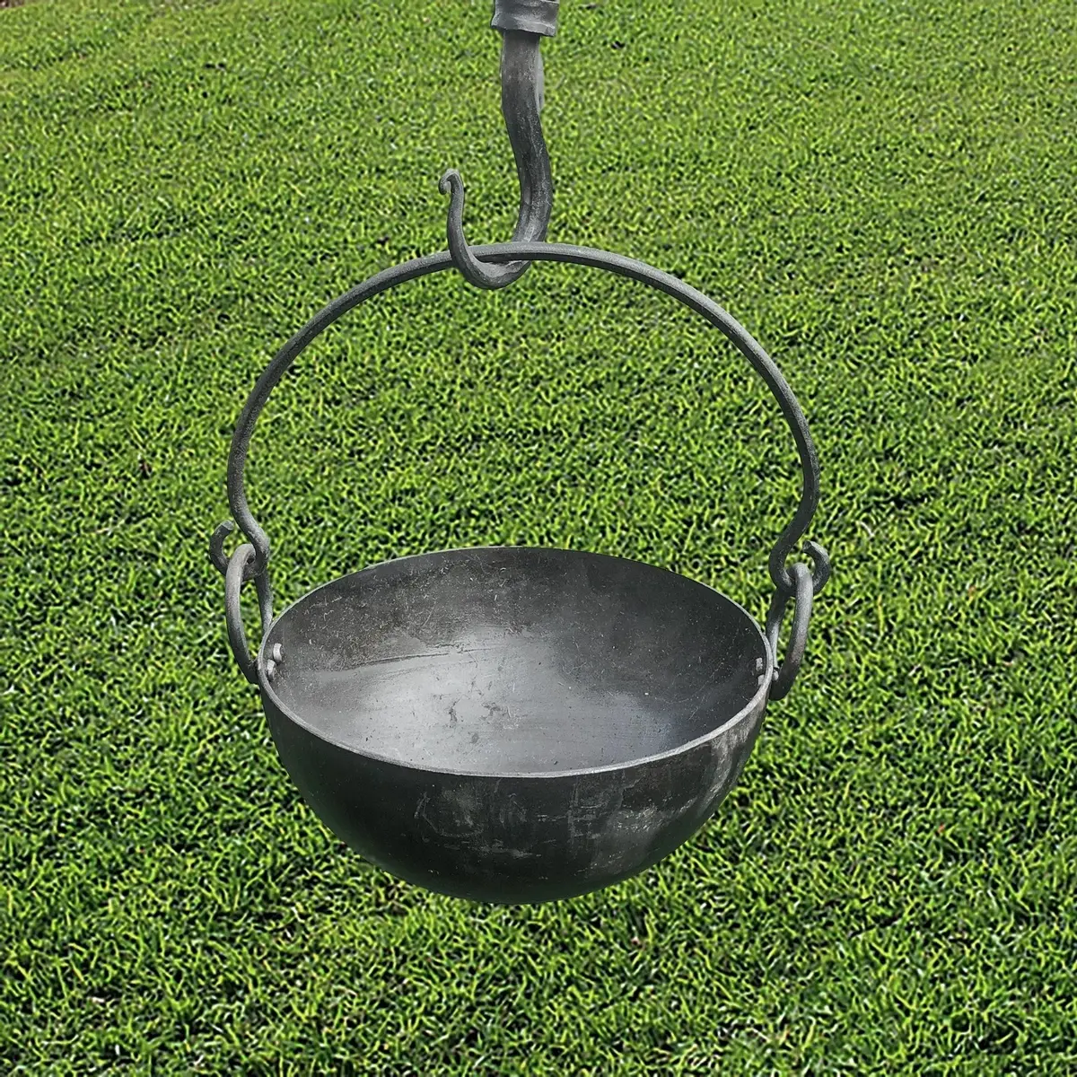 Medium Handmade Steel Cauldron / Cooking Pot 1