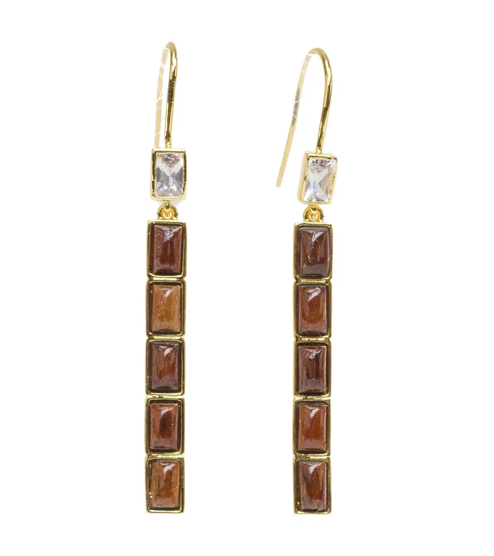 Koa Vertical Cz Earrings Koa Fine Jewelry 1