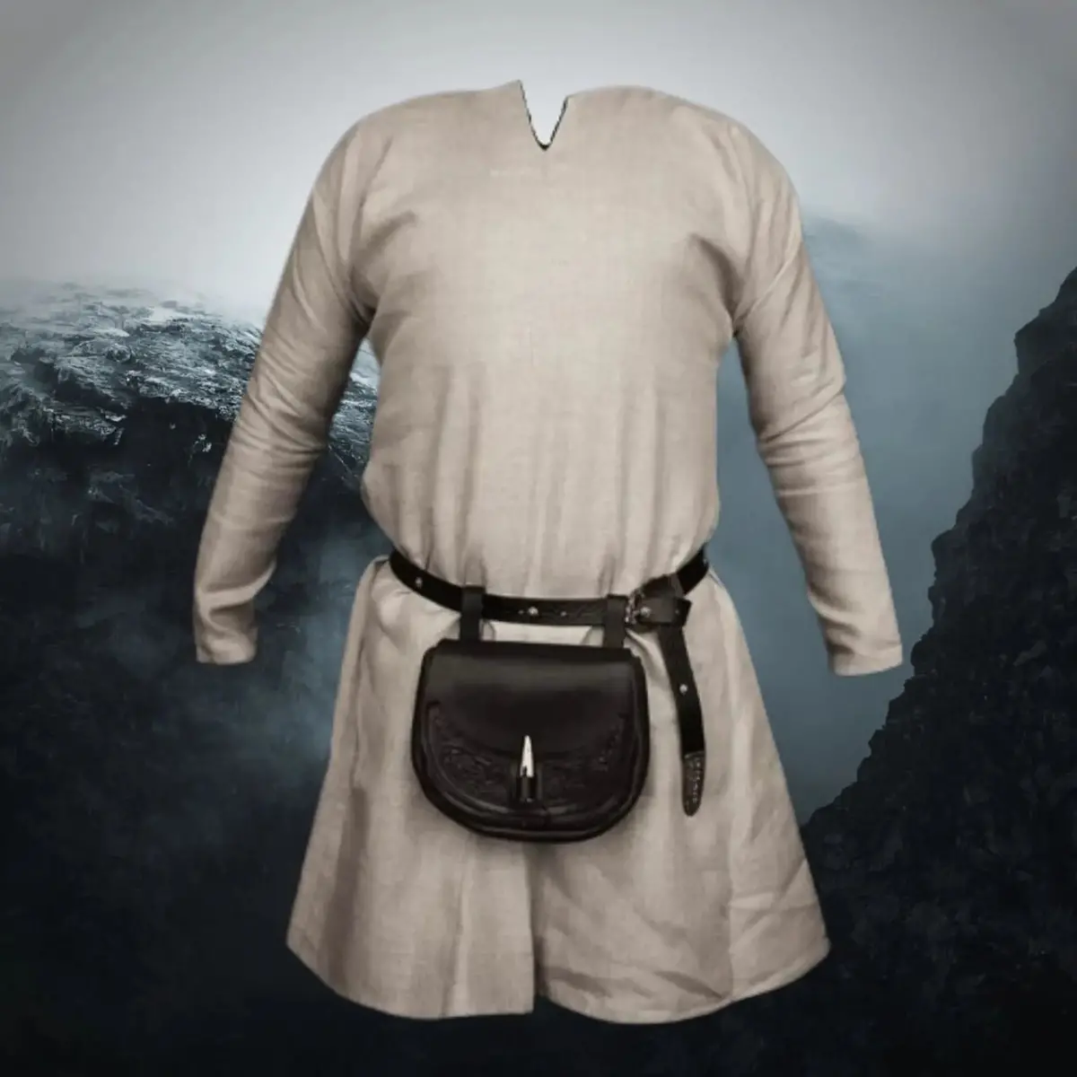 Handmade Natural Linen Viking Tunic 1