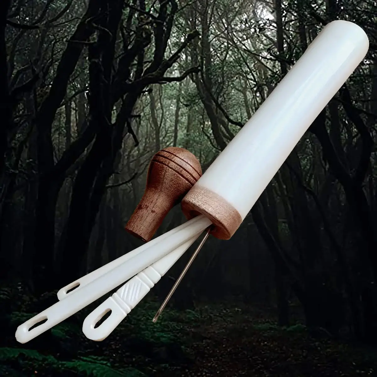 Large Bone Replica Viking Age Needle Case With Wooden Stopper 1