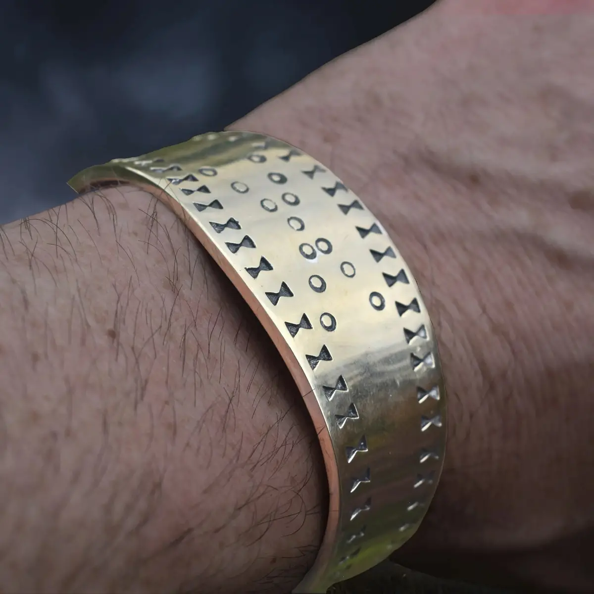 Bronze Viking Bracelet / Arm Ring Replica From Cuerdale 1