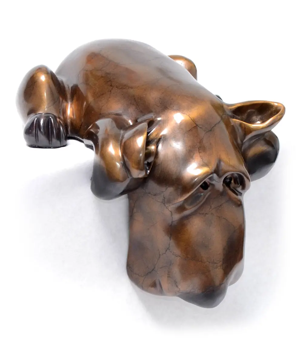 Bronze Sculpture "Mrs. Beasley" By Marty Goldstein 1