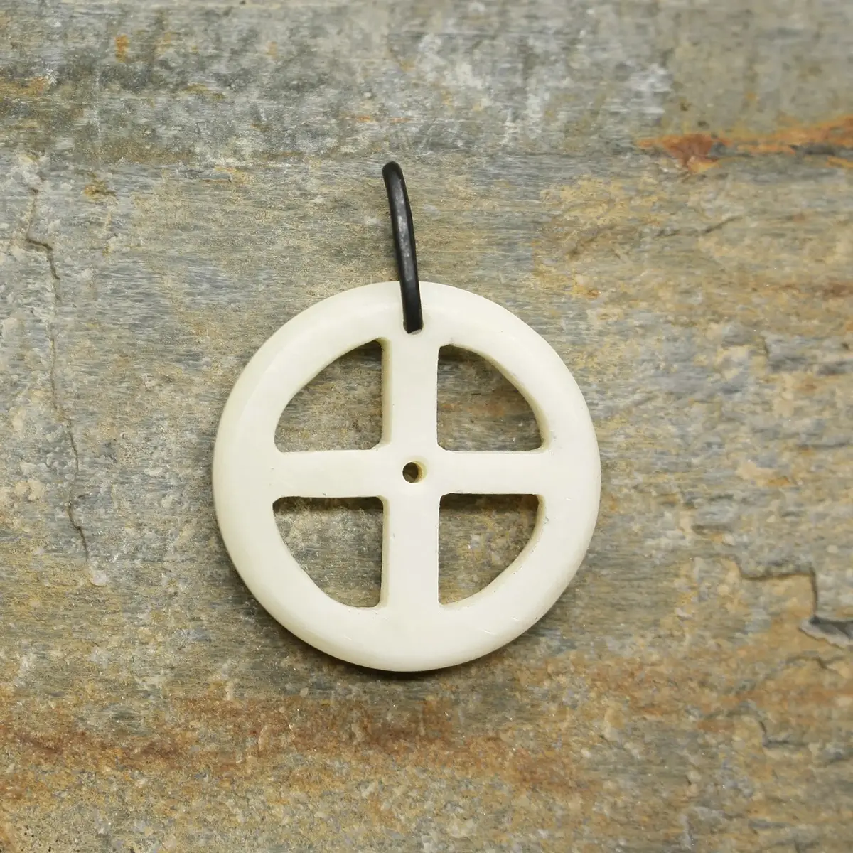Bone Sun Cross Odin Pendant 1