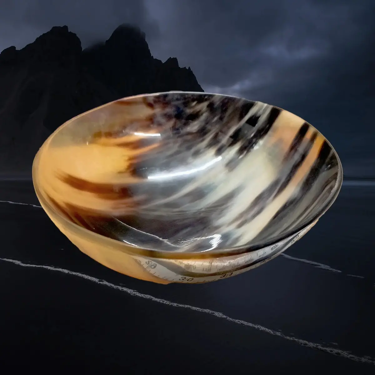 Handmade Polished Horn Bowl For Viking Reenactment Feasting 1