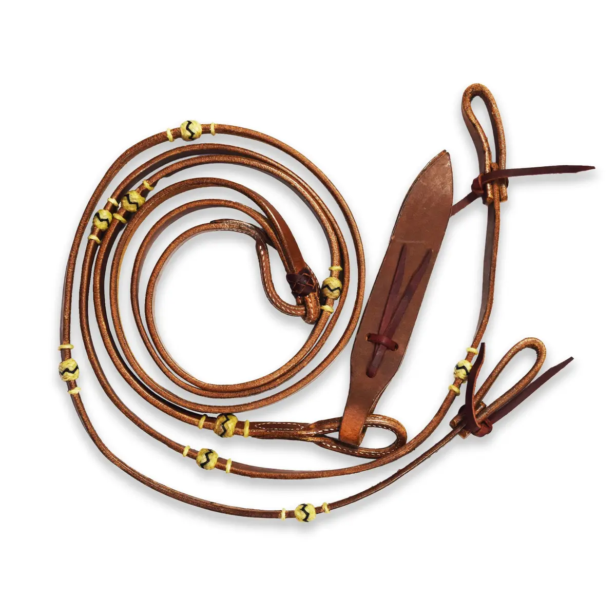 Ezy Ride Reins Rommel Flat Leather And Popper Harness 1
