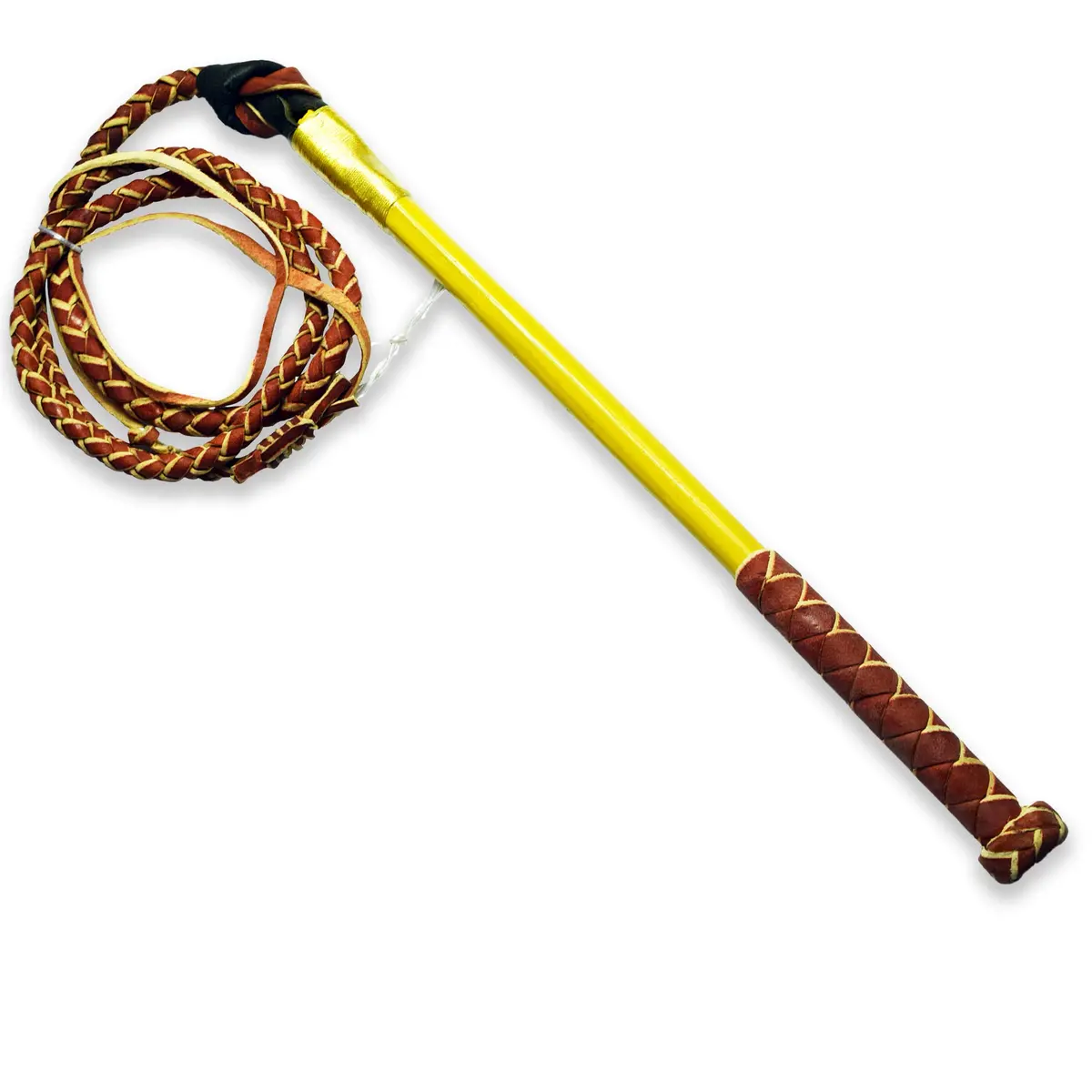 Ezy Ride Stock Whip Plaited Stock Redhide 6' 1