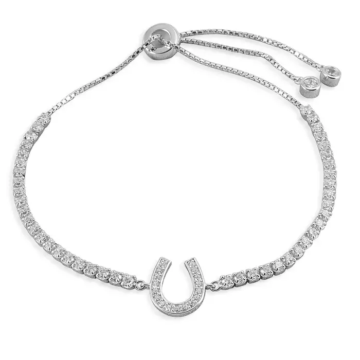 Kelly Herd Bracelet Horseshoe Bolo - Sterling Silver 1
