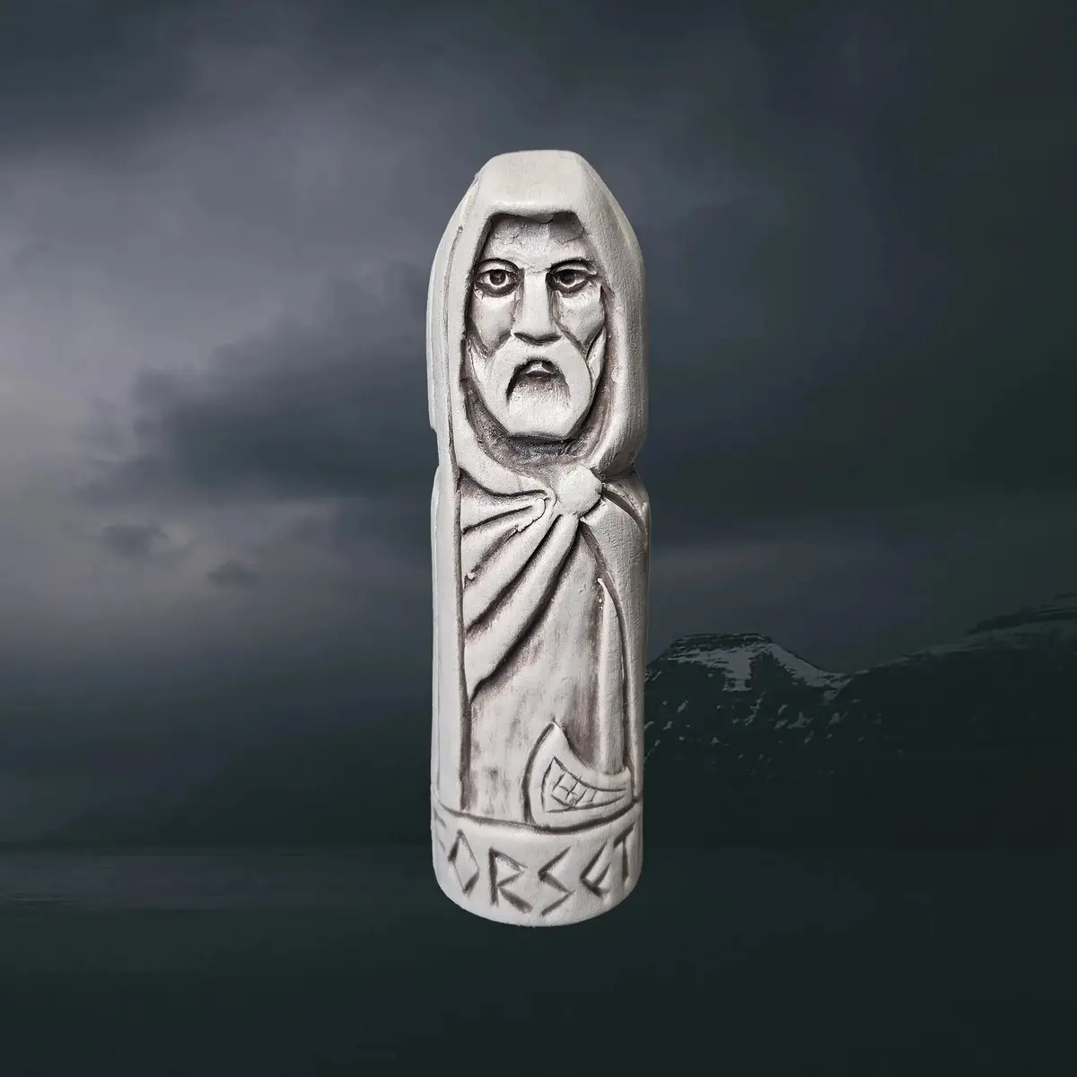 Hand-Crafted Ceramic Norse God Forseti Statuette 1