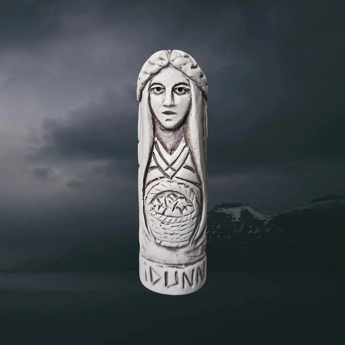 Hand-Crafted Ceramic Norse Goddess Idunn Statuette 1