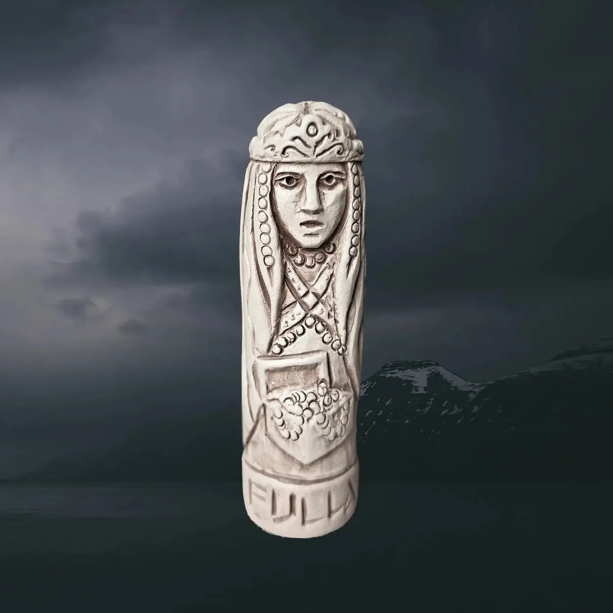 Hand-Crafted Ceramic Norse Goddess Fulla Statuette 1