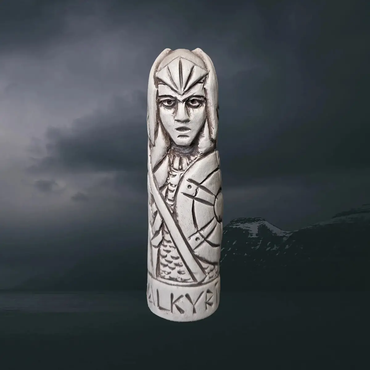 Hand-Crafted Ceramic Norse Mythology Valkyrie Statuette 1