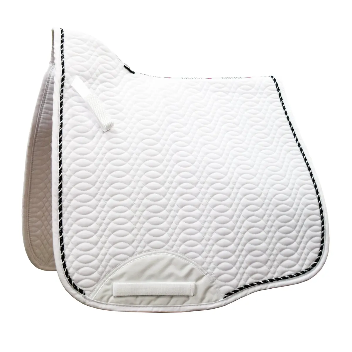 Kieffer Saddle Pad Dressage White/Black Cord 1
