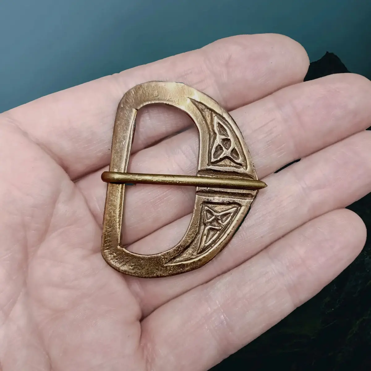 9Th - 11Th Century Replica Viking Bronze Buckle With Knotwork Design 1