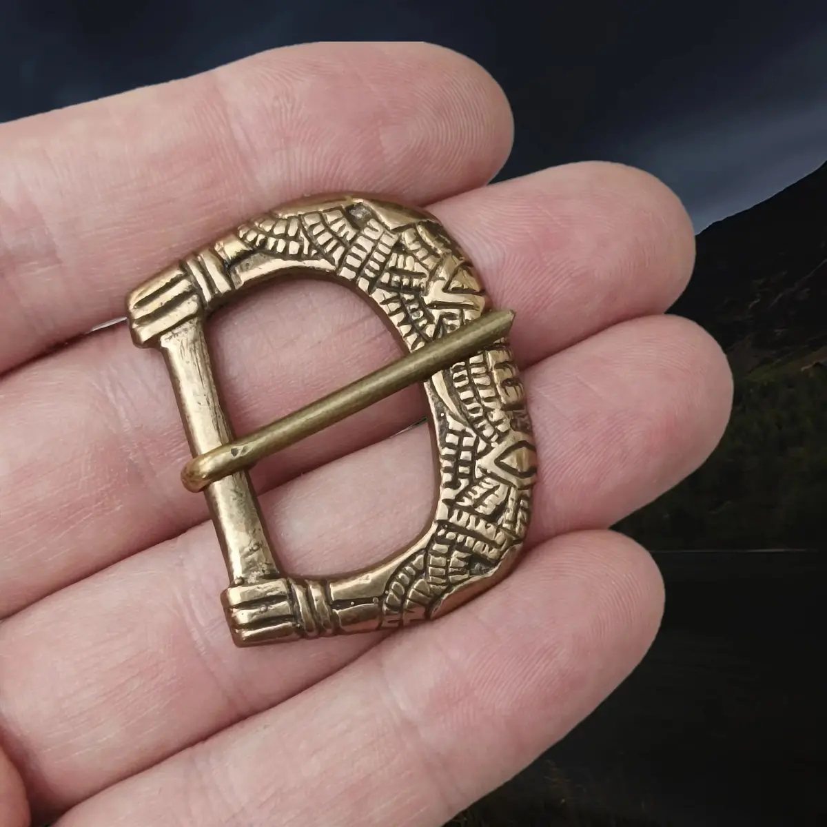 10Th - 11Th Century Replica Medium Viking Bronze Buckle From Birka 1
