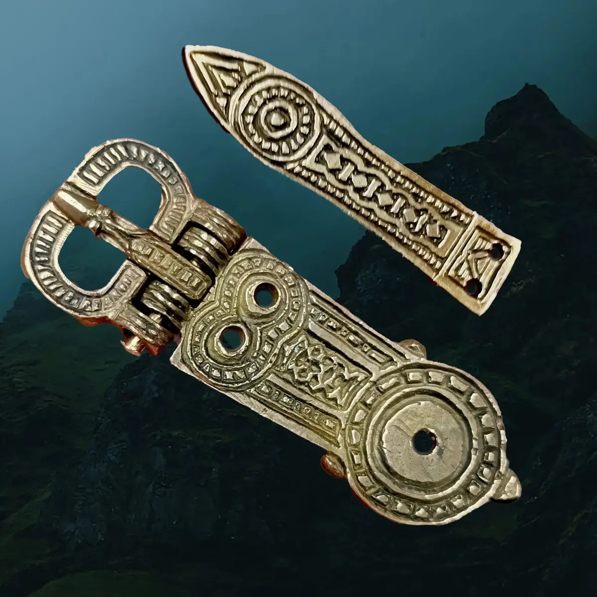 Bronze Hiberno-Norse Buckle Set 1
