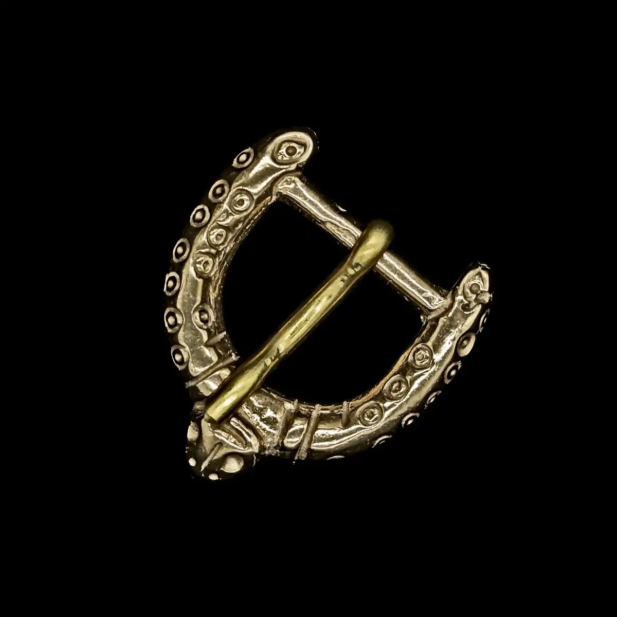 Bronze Viking Dot And Ring Buckle 1