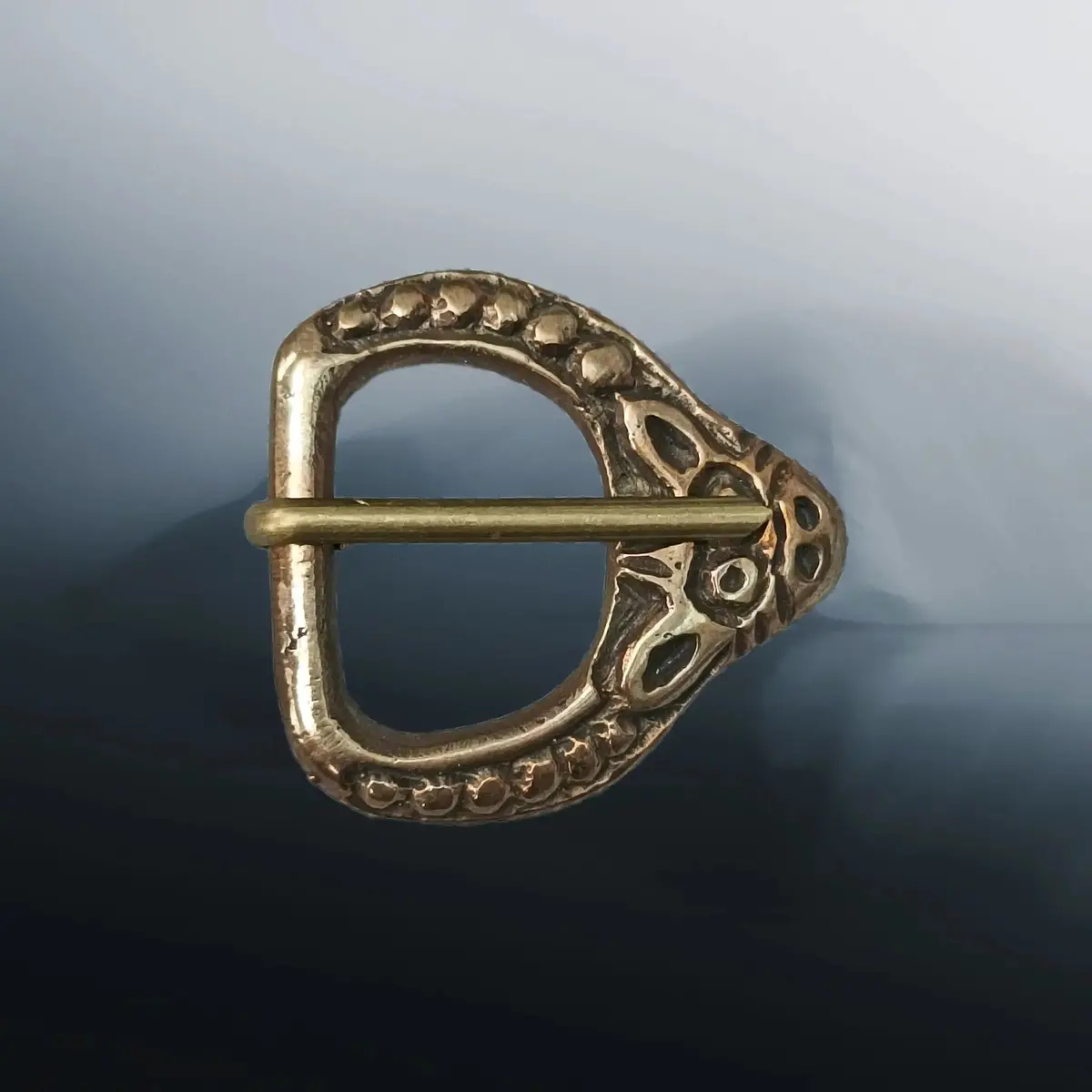 9Th - 11Th Century Replica Viking Bronze Buckle With Animal Head 1