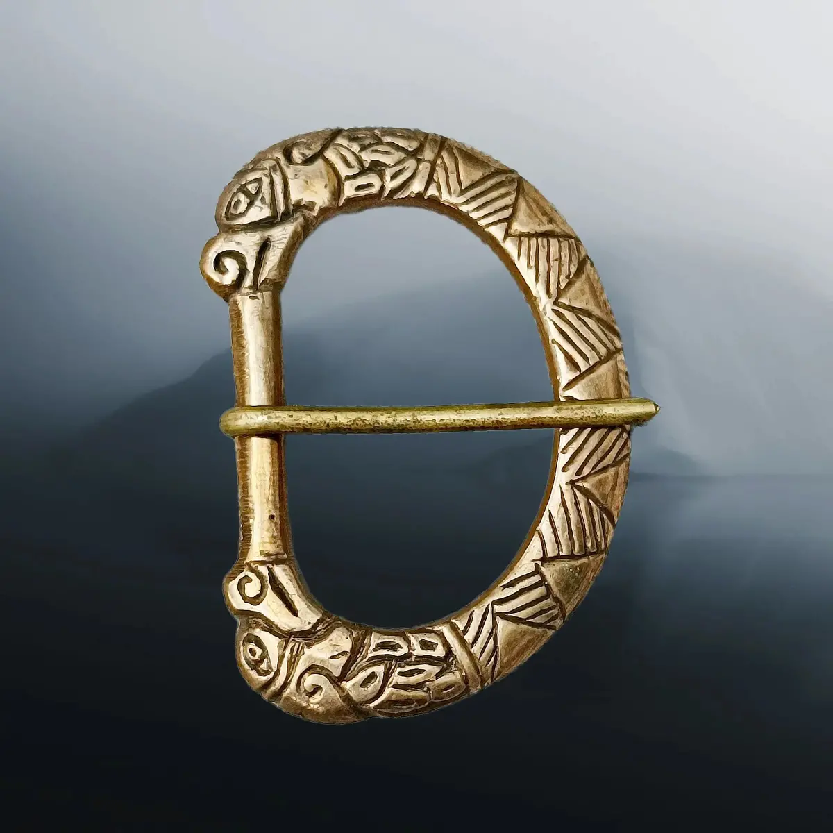 9Th - 10Th Century Bronze Replica Viking / Saxon Buckle From Orkney 1