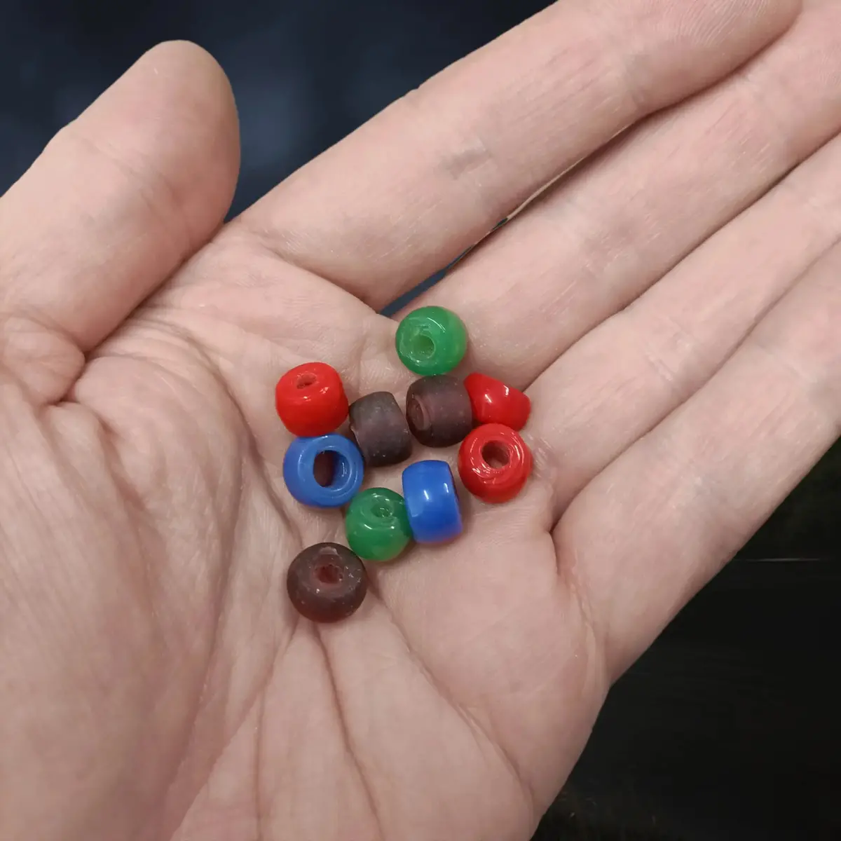 Extra Small Round Glass Viking Beads 1