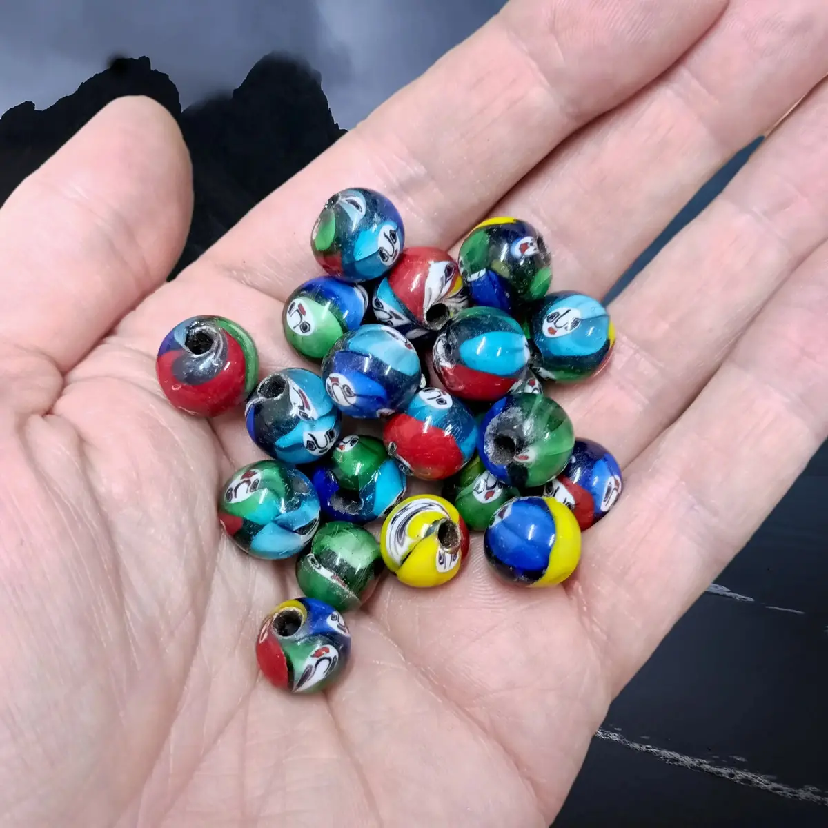Small Round Glass Viking Beads From Birka 1