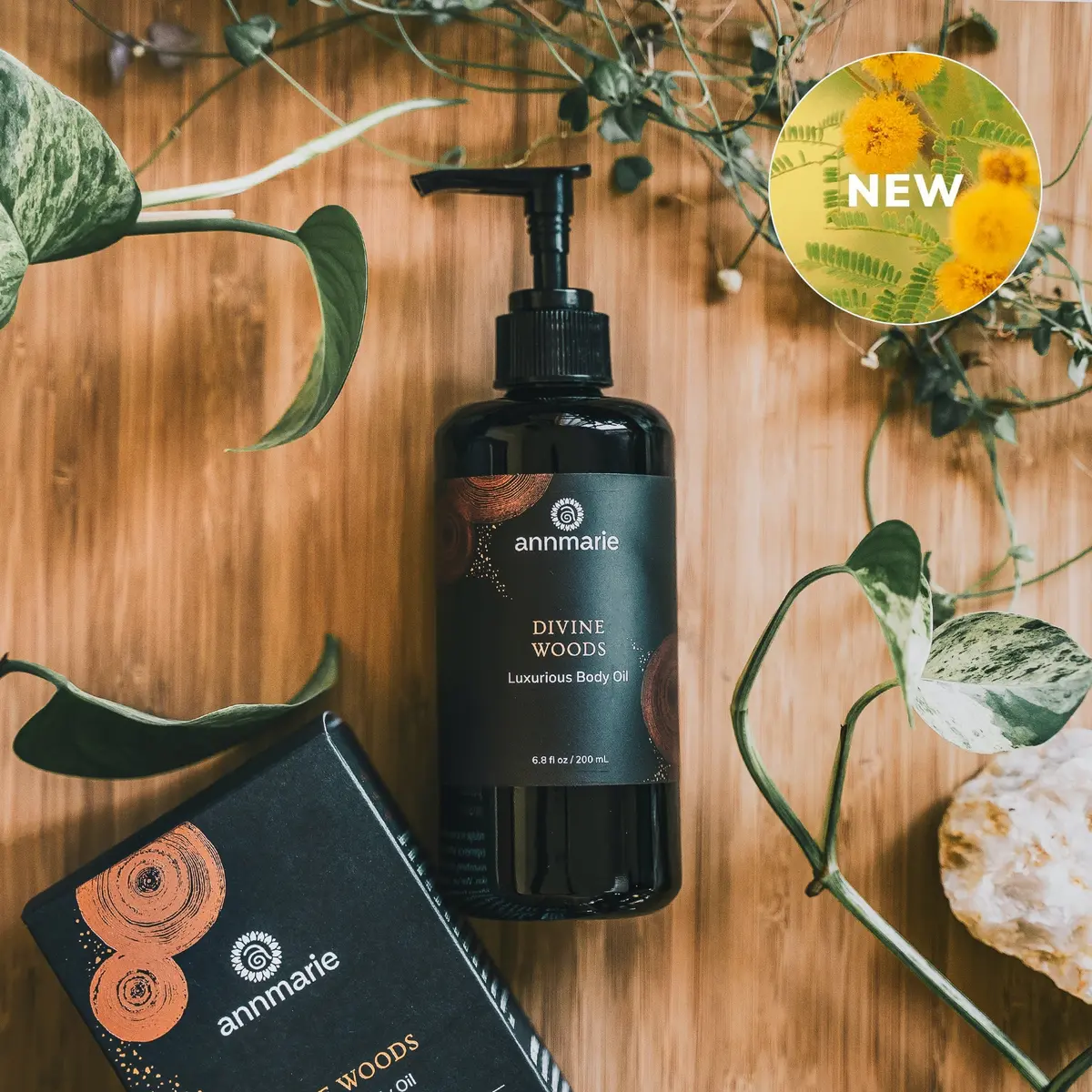 Divine Woods - Luxurious Body Oil (200Ml) - Annmarie Skincare 1