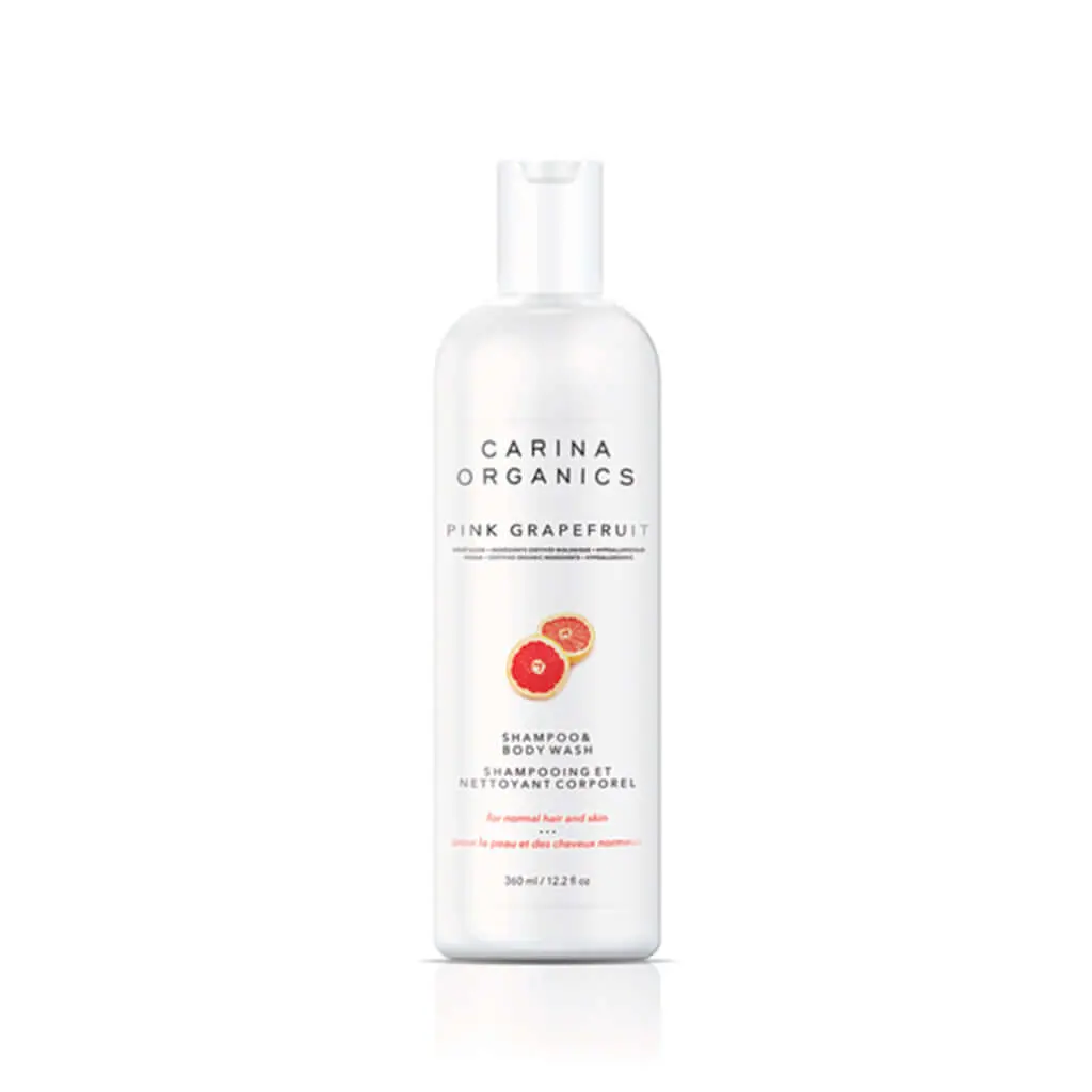 Pink Grapefruit Shampoo And Body Wash 360Ml - Carina Organics 1