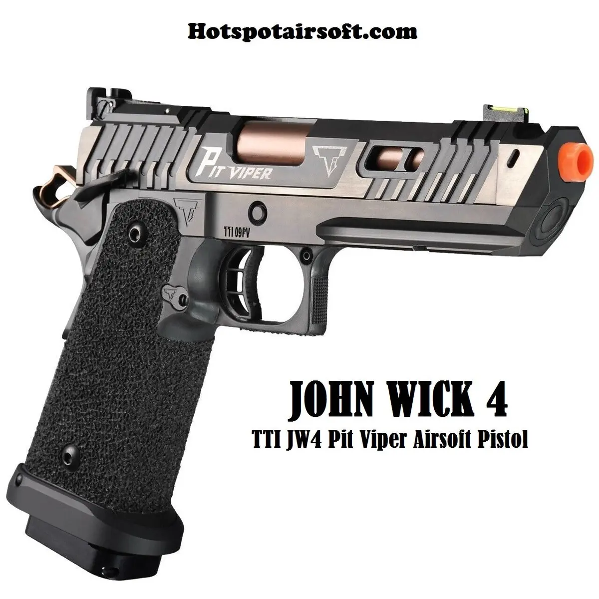 John Wick 4 Taran Tactical Pit Viper Gbb Airsoft Pistol - Green Gas 1