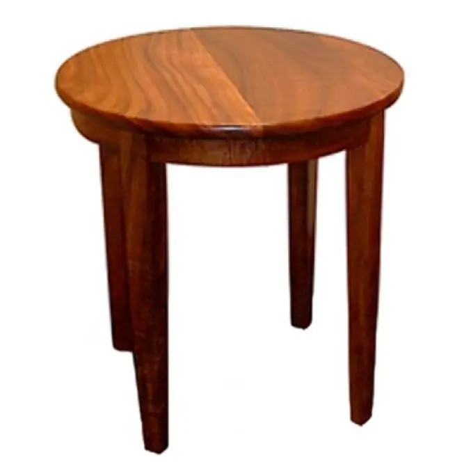 Plantation Round Side Table (Plrndst1) 1