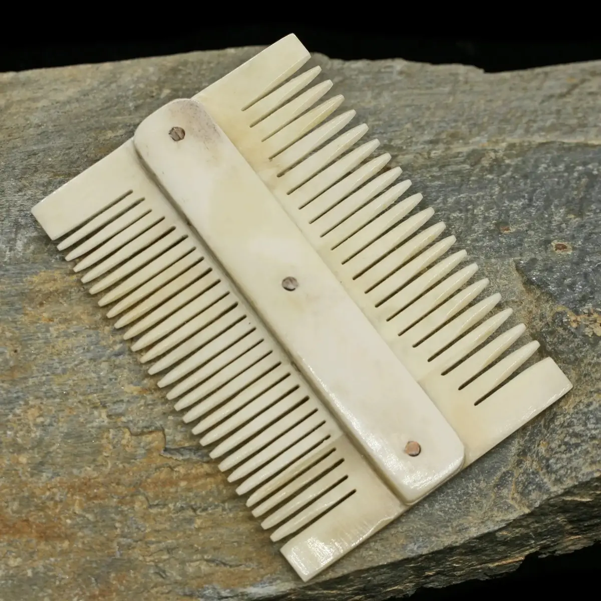 Double Sided Bone Viking Comb 1