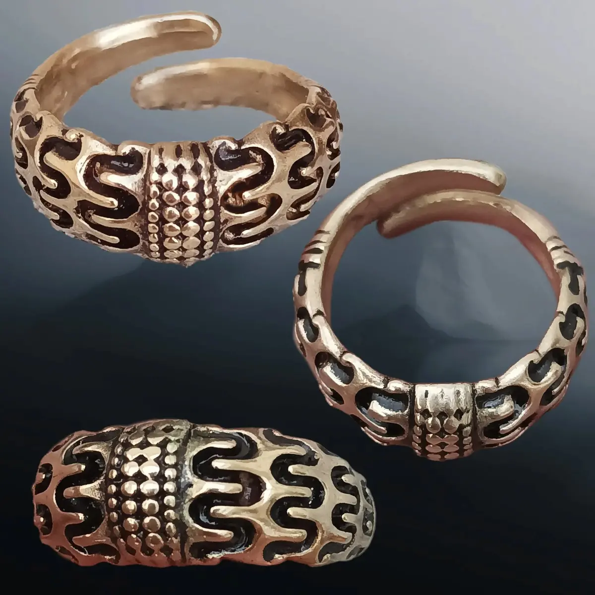 Bronze Viking Replica Ring From Falster 2