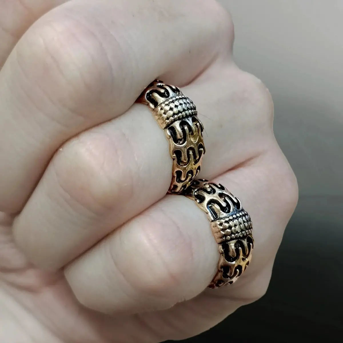 Bronze Viking Replica Ring From Falster 3